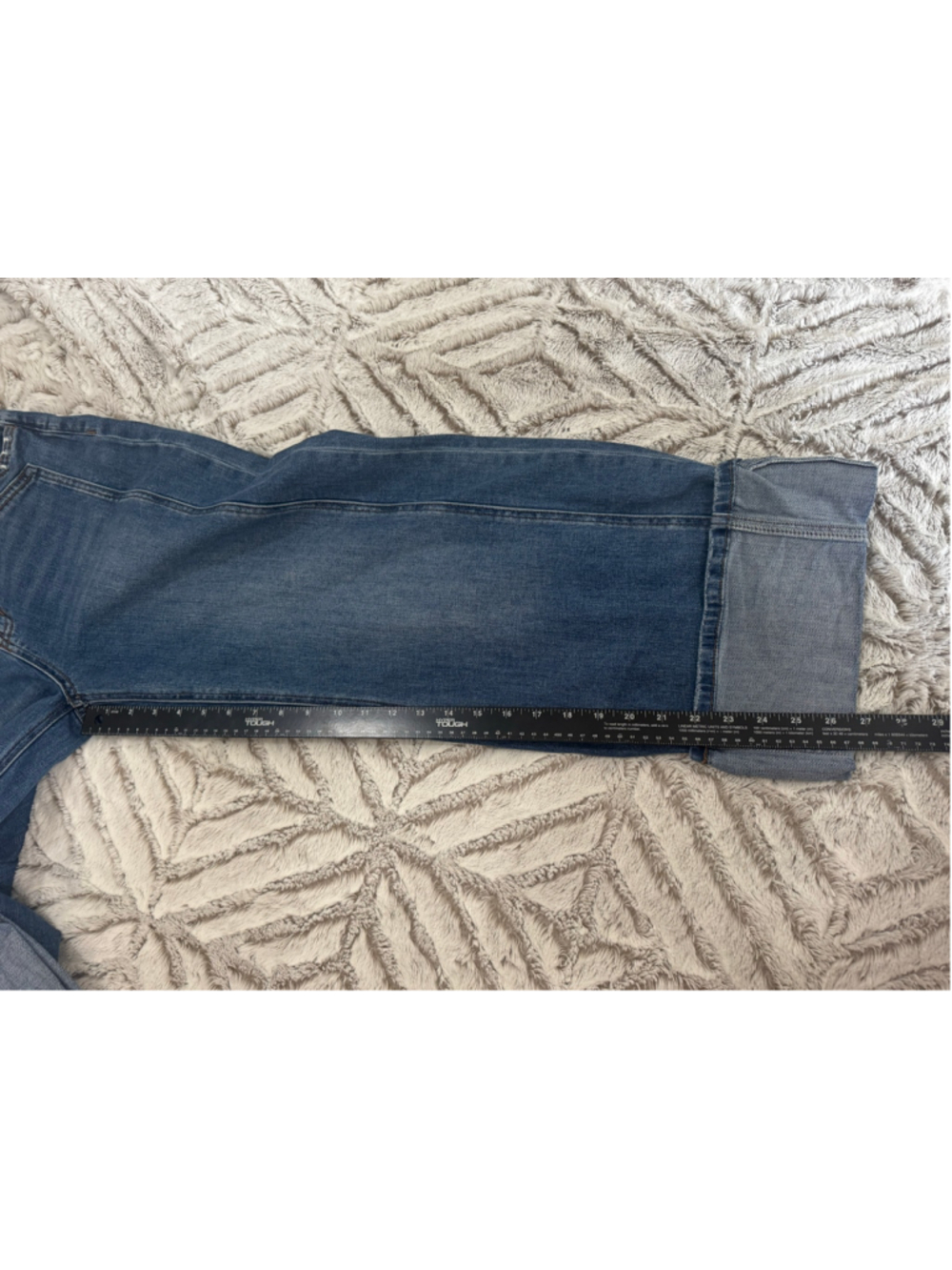 Flying Monkey Joysome Super High Rise Cuffed Baggy Wide Leg Jeans Size 29 EUC - Picture 12 of 12